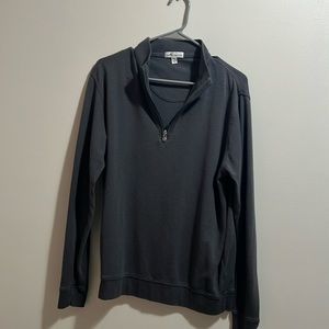 Peter Millar 1/4 zip pullover. Gray